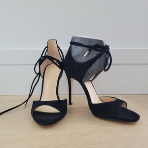 Ivanka Trump Black Suede Heels